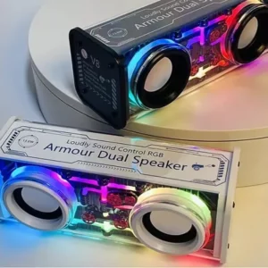 V8 RGB Armour BT5.3 Dual 13.6W Transparent Speaker