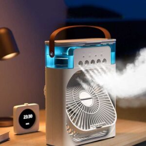 Mini Portable Cooling Fan – USB Rechargeable & Adjustable Desk Fan