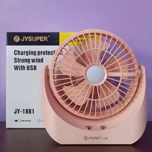 Joysper JY-1881 Portable Fan – Lightweight, USB Rechargeable & Perfect for Home, Office & Travel 🌬️🔋