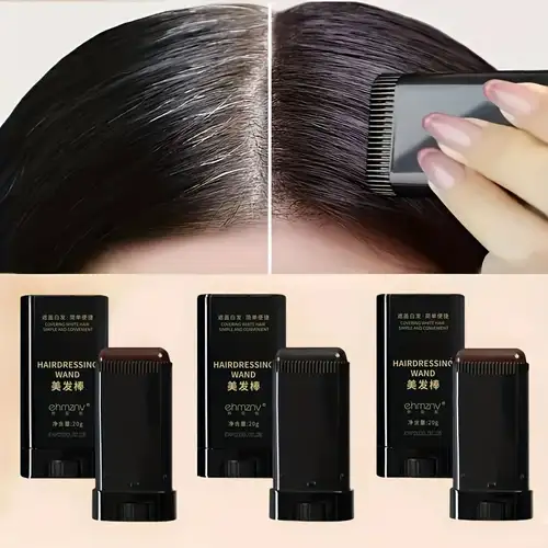1Pc Hair Dye Stick With Comb – Waterproof & Sweat-Proof Temporary Hair Color
